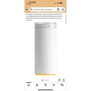 Humidifiers for Bedroom Small Humidifiers 500ml Desk Humidifier Night Light Func